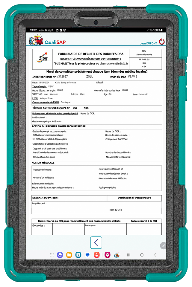 Tablette PharmSAP QualiSAP